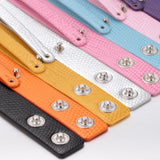 15 High Leather Bracelet&Bangles DIY Snap Jewelry fit 18mm Snap Button