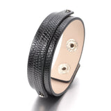 15 High Leather Bracelet&Bangles DIY Snap Jewelry fit 18mm Snap Button