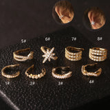 Hot Minimalist Silver Plated Ear Bone Clip Set No Piercing