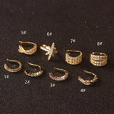 Hot Minimalist Silver Plated Ear Bone Clip Set No Piercing