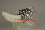 Tiger Tooth Silver Charms Pendant Female Male Accessories
