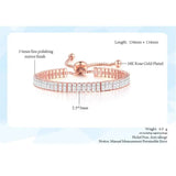 Women Anklet Bracelet Rhinestone Zircon Hand Ornaments