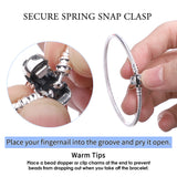 925 Sterling Silver Heart Snake Chain Bracelet for Women