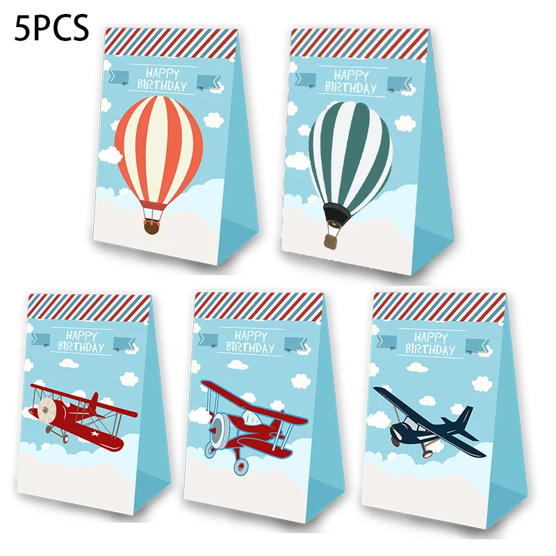 Hot Air Balloon Party Favor Popcorn Box