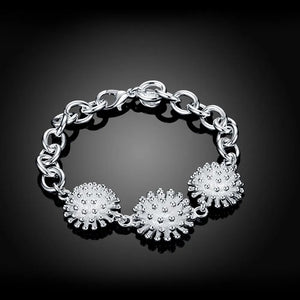 Hot Flowers Chain 925 Sterling Silver Bracelets for Women