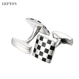 Enamel Square Cufflinks for Men Wedding Groom Shirt Cuffs