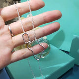 925 Silver Star Choker Drop Charm Necklace Wedding Party Jewelry