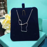 925 Silver Star Choker Drop Charm Necklace Wedding Party Jewelry