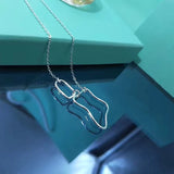 925 Silver Star Choker Drop Charm Necklace Wedding Party Jewelry