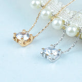 Square Wedding Jewelry Set, Heart Pendant Necklace, 925 Sterling Silver Gift