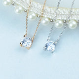 Square Wedding Jewelry Set, Heart Pendant Necklace, 925 Sterling Silver Gift
