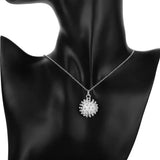 925 Silver Fireworks Pendant Jewelry Set for Women Party