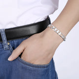 925 Silver 10MM Geometry Bracelet for Women Party Wedding Jewelry