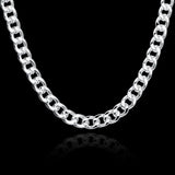 925 Sterling Silver 10MM Chain Necklace for Men's Christmas Party Jewelry
