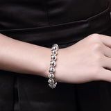925 Sterling Silver Beads Bracelet for Wedding Party