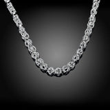 925 Silver Necklace for Men 18" Domineering Charm Jewelry