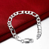 925 Silver 18K 8MM Bracelet for Men and Women