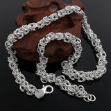 Men's 7mm 925 Sterling Silver Necklace Fine Charms Jewelry