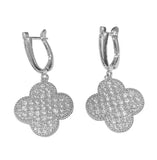 925 Silver Classic Micro Drill Zircon Earrings Necklace Ring Set