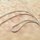 925 Silver 4MM Box Chain Necklace, Men Women Party Christmas Jewelry