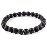 Classic Round 8mm Stone Beaded Bracelet for Men Jewelry Gift