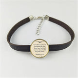 EBAY English alphabet leather bracelet Men Women jewelry