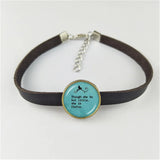 EBAY English alphabet leather bracelet Men Women jewelry