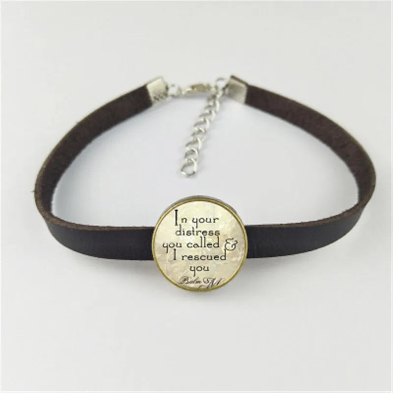 EBAY English alphabet leather bracelet Men Women jewelry