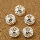 Hollow Metal Spacer Rhinestone DIY Beads for Charms Bracelet