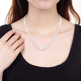 925 Silver Tassel Beads Grape Necklace for Women