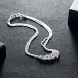 925 Silver Tassel Beads Grape Necklace for Women