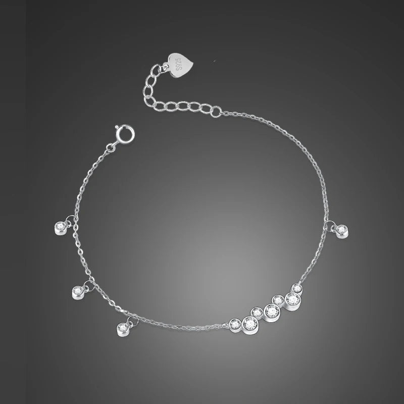 S925 Silver Bracelet Pearl Pendant OL Ladies Jewelry