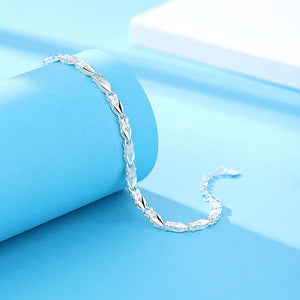 925 Stamp Silver Heart Bracelet for Women, Party Jewelry, Christmas Gift
