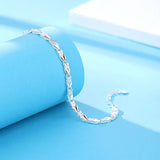 925 Stamp Silver Heart Bracelet for Women, Party Jewelry, Christmas Gift