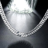 6MM 925 Sterling Silver Chain Necklace for Men Women 50-60cm