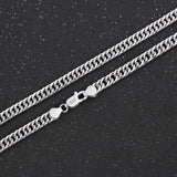 6MM 925 Sterling Silver Chain Necklace for Men Women 50-60cm