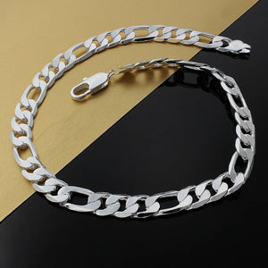 12MM 925 Sterling Silver Chain Necklace for Men Women 18-30 inch