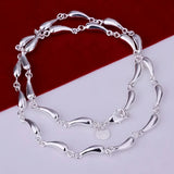 925 Silver Water Drop Jewelry Set for Women