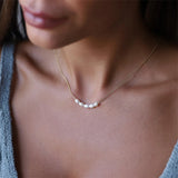 Freshwater Pearls Pendant Choker Necklace 316L Stainless Steel Charms
