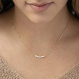 Freshwater Pearls Pendant Choker Necklace Stainless Steel Charms