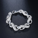 925 Sterling Silver Dragon Chain Bracelet