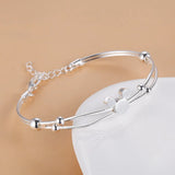 925 Silver Mickey Bracelet for Women Small Bangle