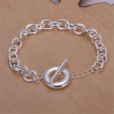 925 Silver Bracelets Wild Chain for Men Women Wedding Party Christmas Gift