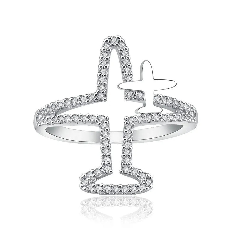 Men's & Women's Hollow Zircon Ring Hip-Hop Jewelry