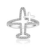Men's & Women's Hollow Zircon Ring Hip-Hop Jewelry