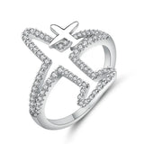 Men's & Women's Hollow Zircon Ring Hip-Hop Jewelry