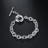 Sterling Silver Wild Chain Bracelet for Women Men Wedding Party Jewelry
