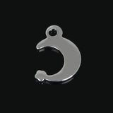 Moon & Stars Stainless Steel Charm Pendant