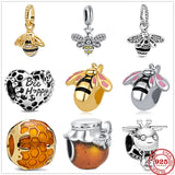 Sterling Silver Bee Charm Pendant for Bracelet Making