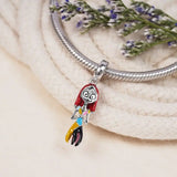 Silver Bird Dance Charm for Bracelet DIY